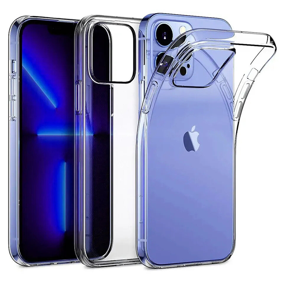 Ultra-Slim-Hülle, passend für iPhone 16 Pro, transparent